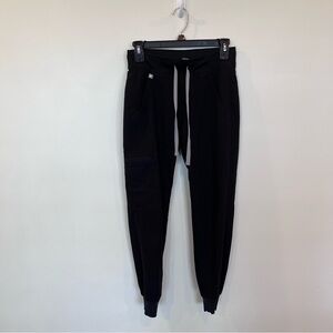 Figs Black Joggers Scrub Pants Technical Collection Women's Size XXS PO#1683